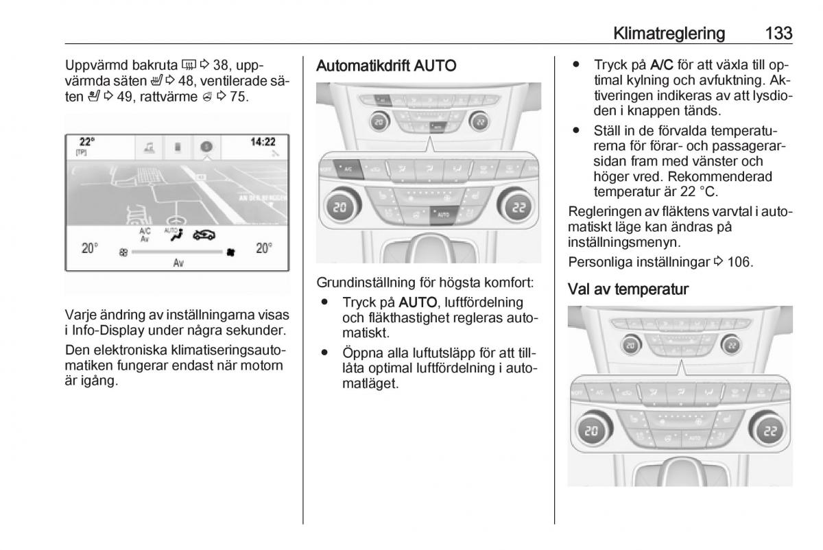 Opel Astra K V 5 instruktionsbok / page 135