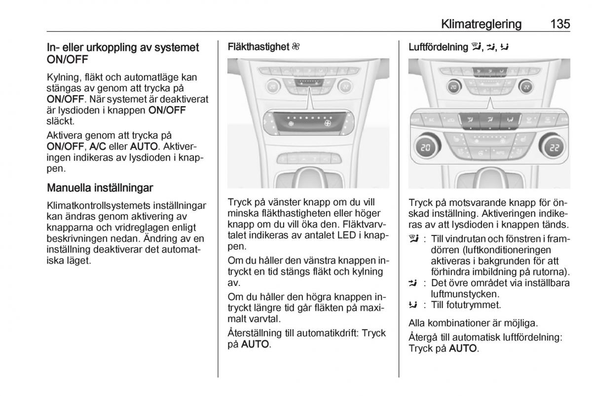 Opel Astra K V 5 instruktionsbok / page 137