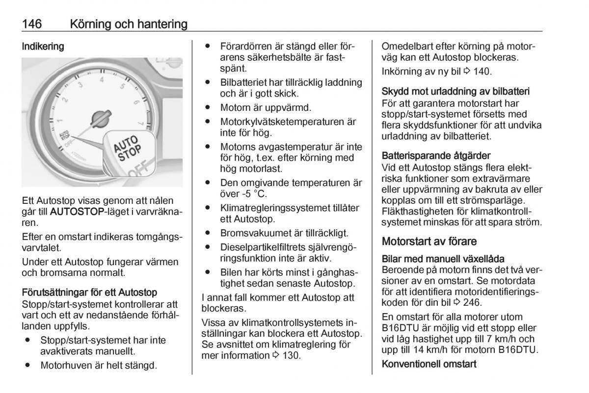 Opel Astra K V 5 instruktionsbok / page 148