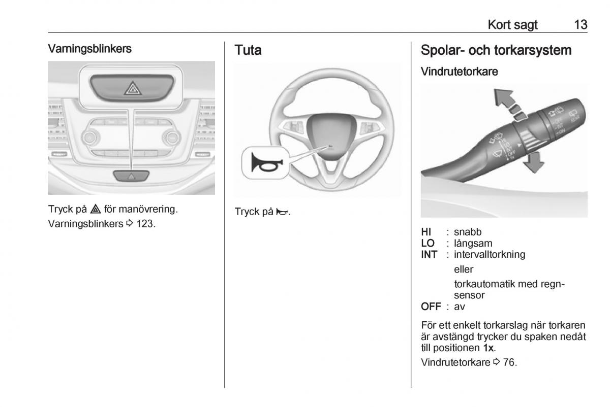 Opel Astra K V 5 instruktionsbok / page 15