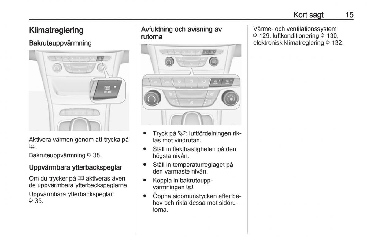 Opel Astra K V 5 instruktionsbok / page 17