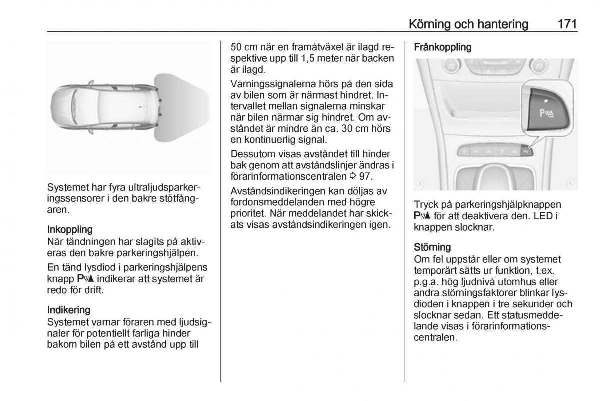 Opel Astra K V 5 instruktionsbok / page 173