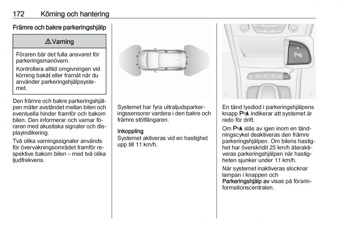 Opel Astra K V 5 instruktionsbok / page 174