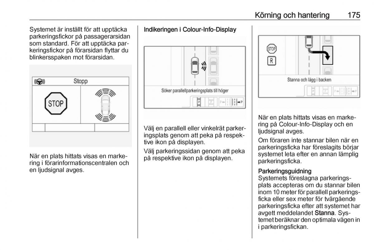 Opel Astra K V 5 instruktionsbok / page 177