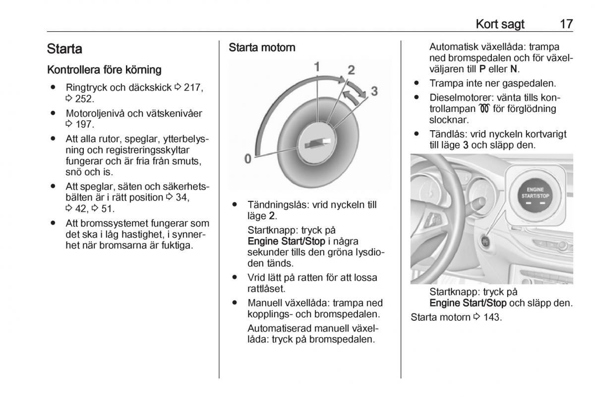 Opel Astra K V 5 instruktionsbok / page 19