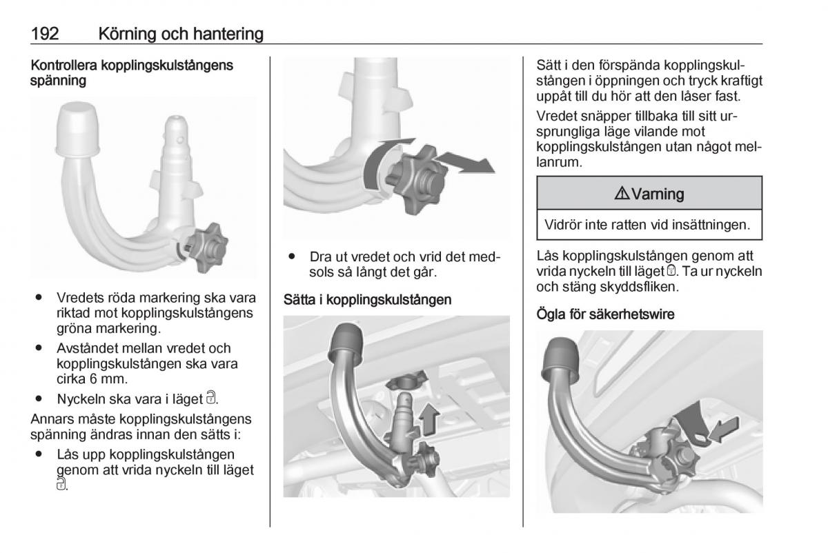 Opel Astra K V 5 instruktionsbok / page 194