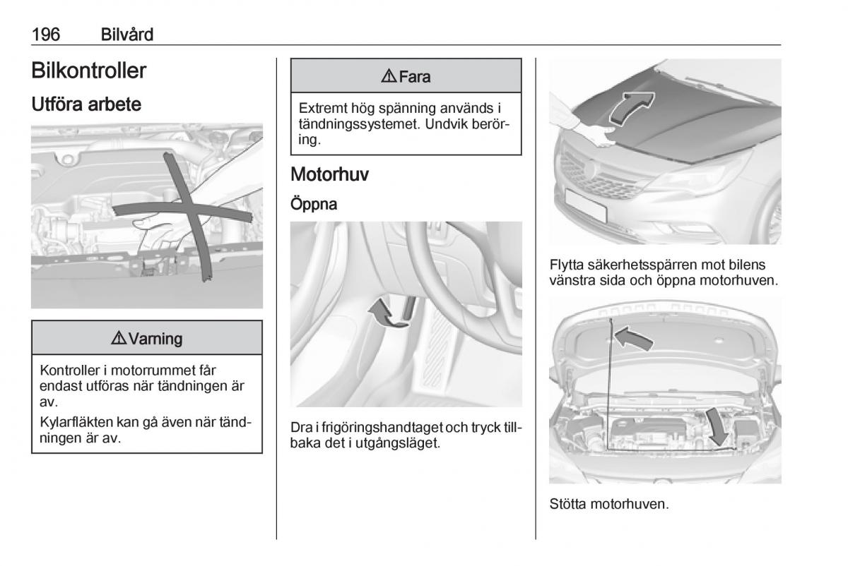 Opel Astra K V 5 instruktionsbok / page 198