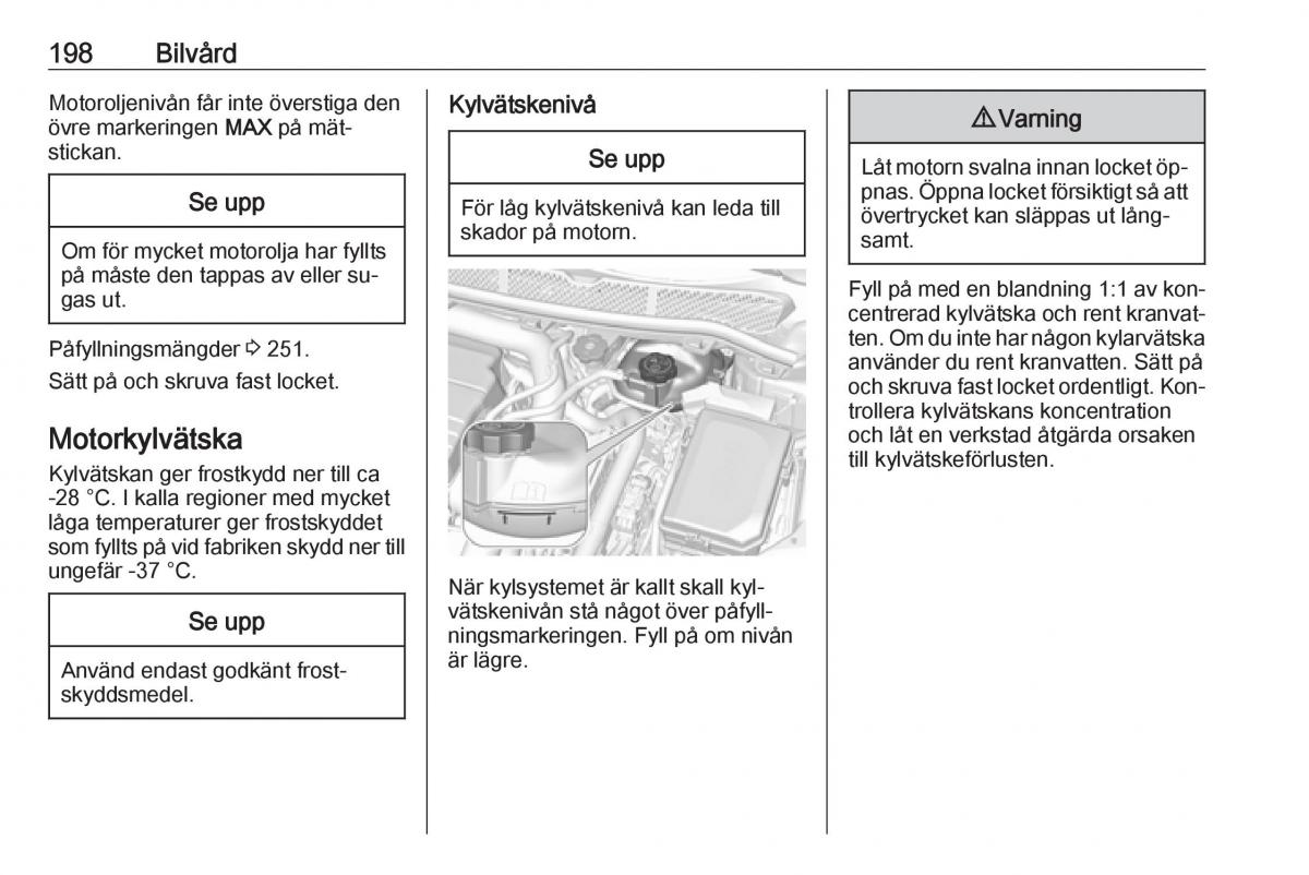 Opel Astra K V 5 instruktionsbok / page 200