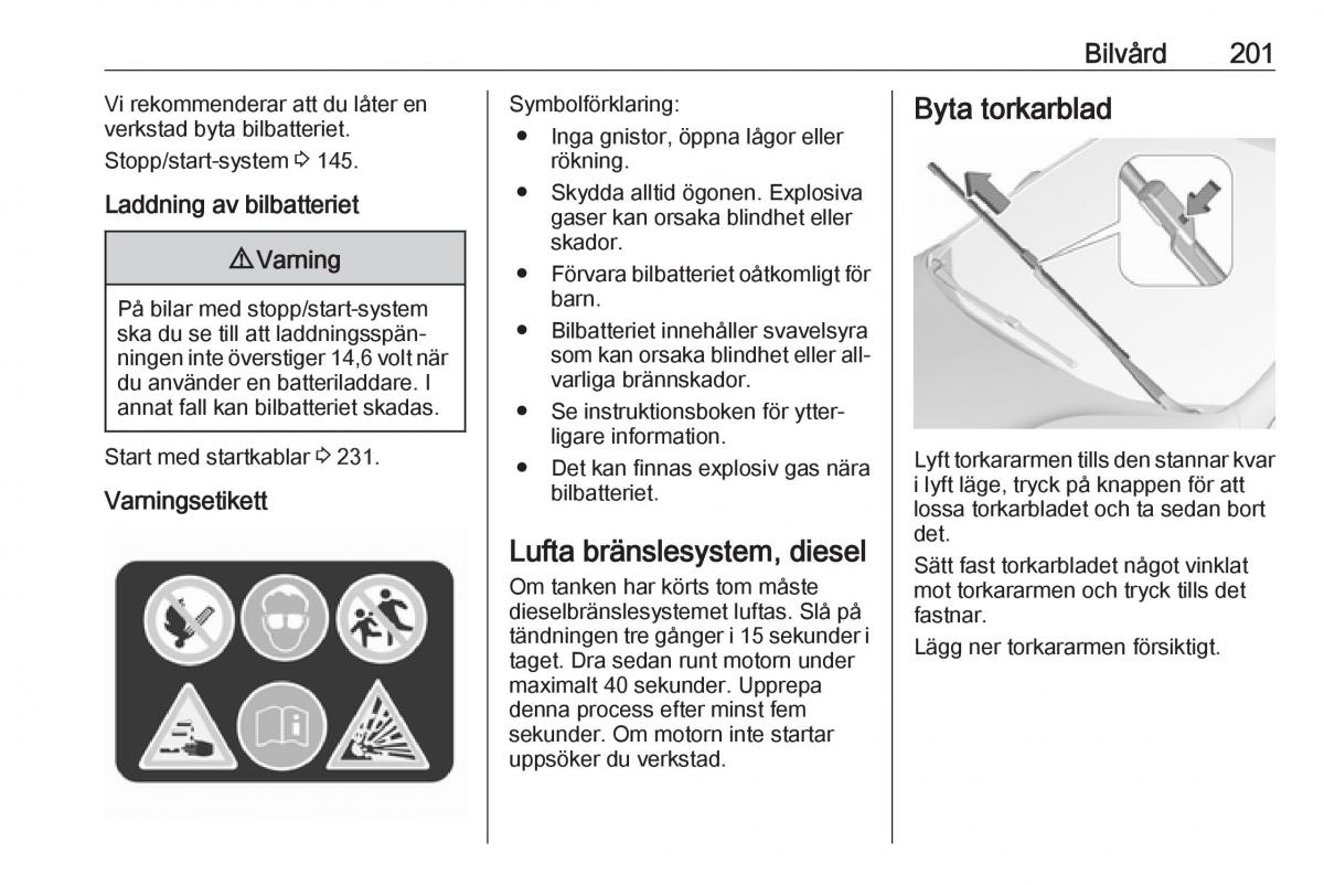 Opel Astra K V 5 instruktionsbok / page 203