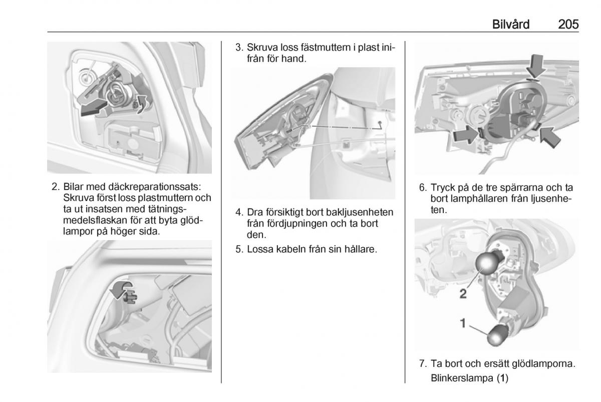 Opel Astra K V 5 instruktionsbok / page 207