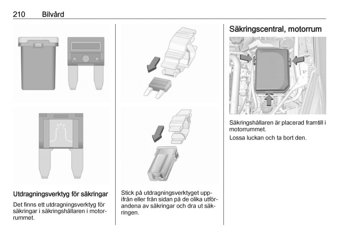 Opel Astra K V 5 instruktionsbok / page 212