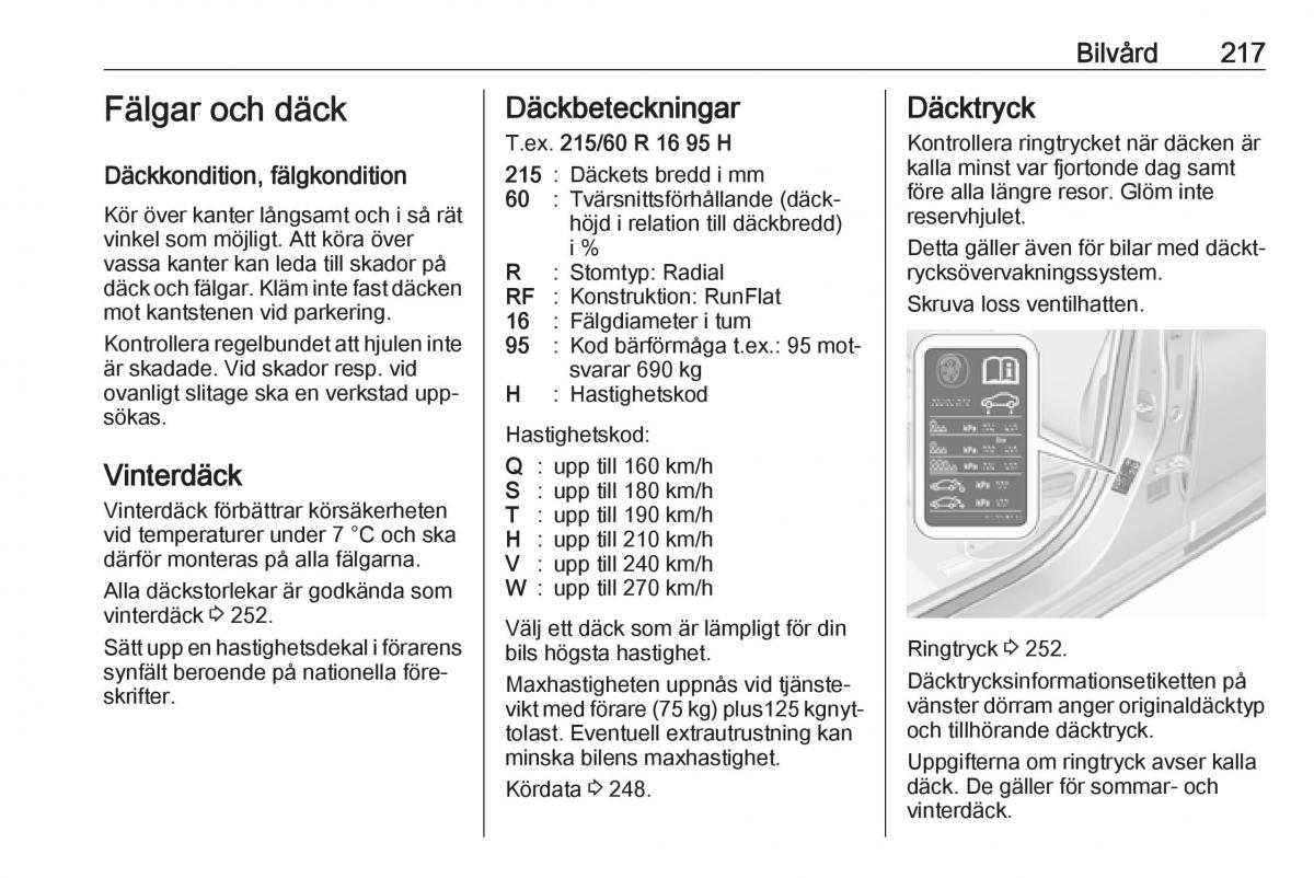 Opel Astra K V 5 instruktionsbok / page 219