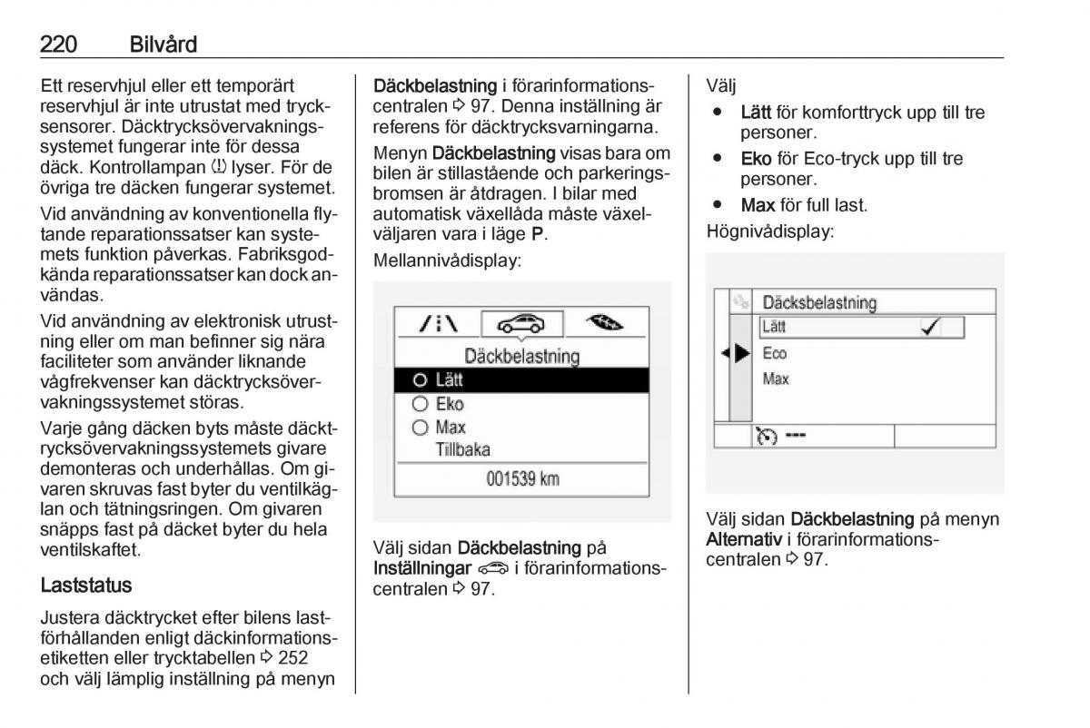 Opel Astra K V 5 instruktionsbok / page 222