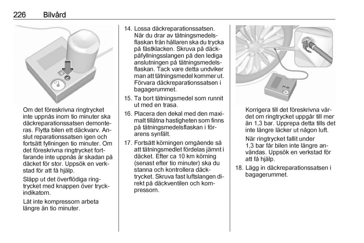 Opel Astra K V 5 instruktionsbok / page 228