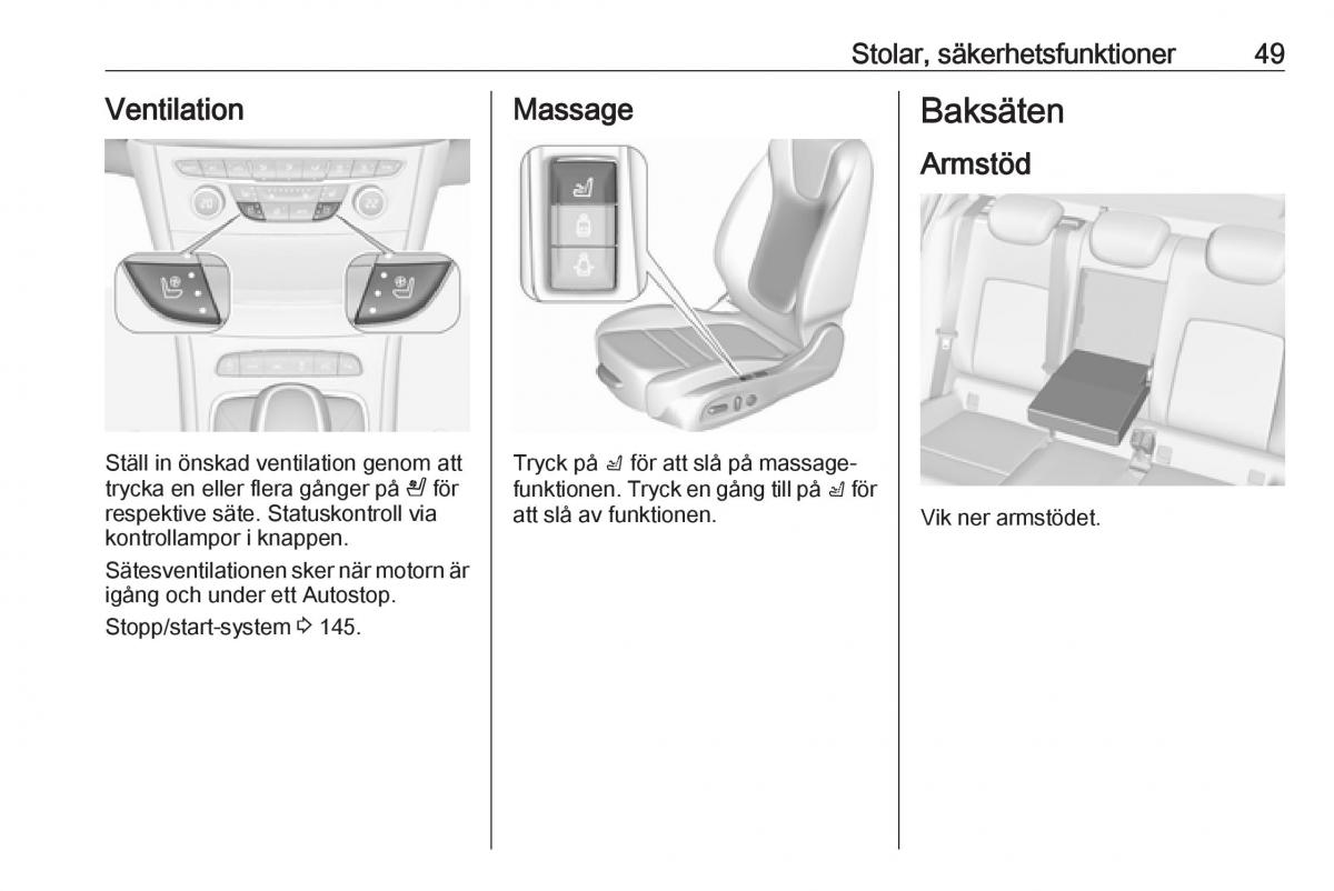 Opel Astra K V 5 instruktionsbok / page 51