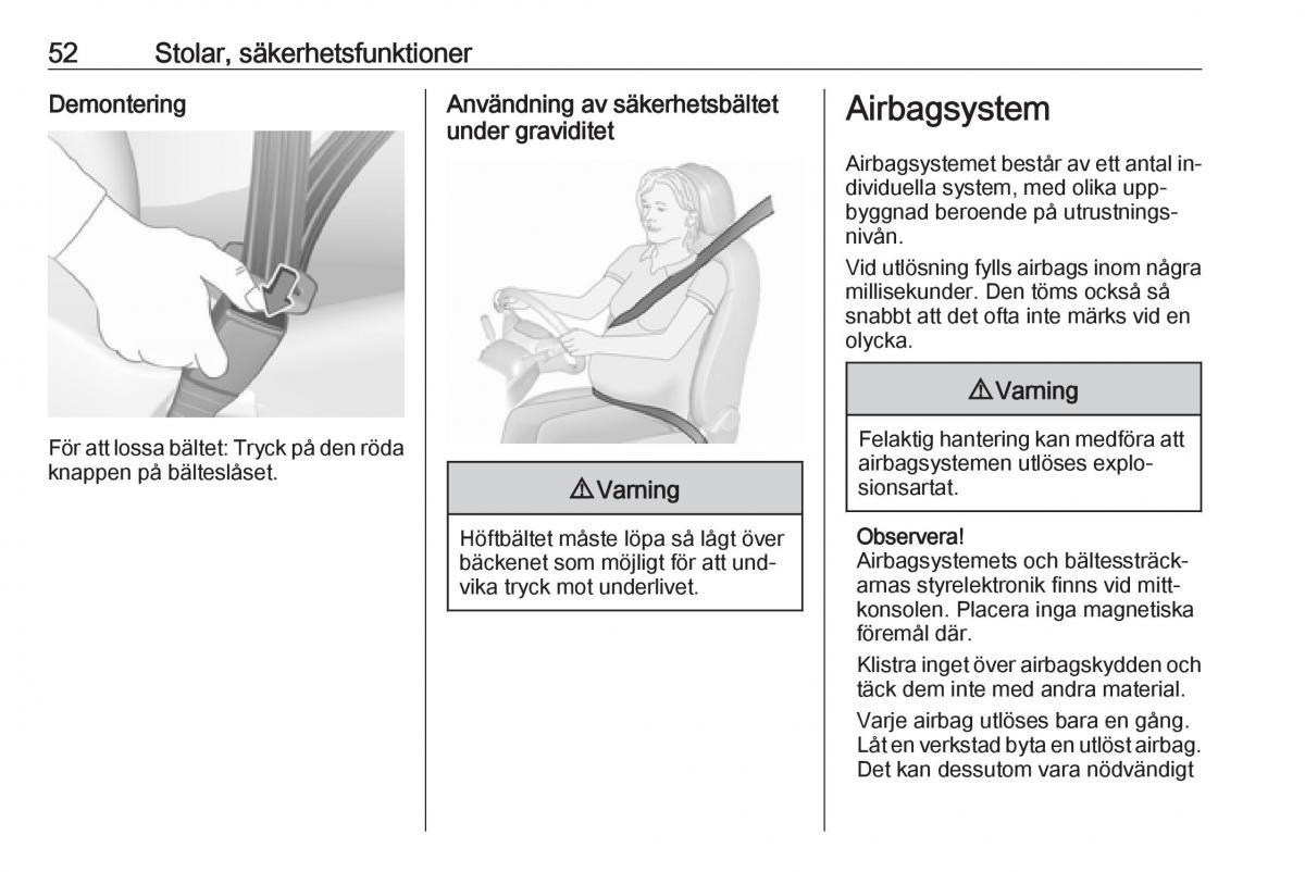 Opel Astra K V 5 instruktionsbok / page 54