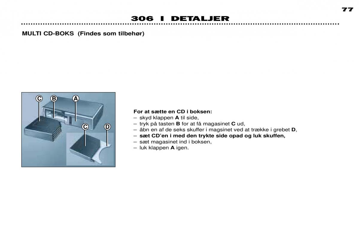 Peugeot 306 Break PH3 Bilens instruktionsbog / page 55