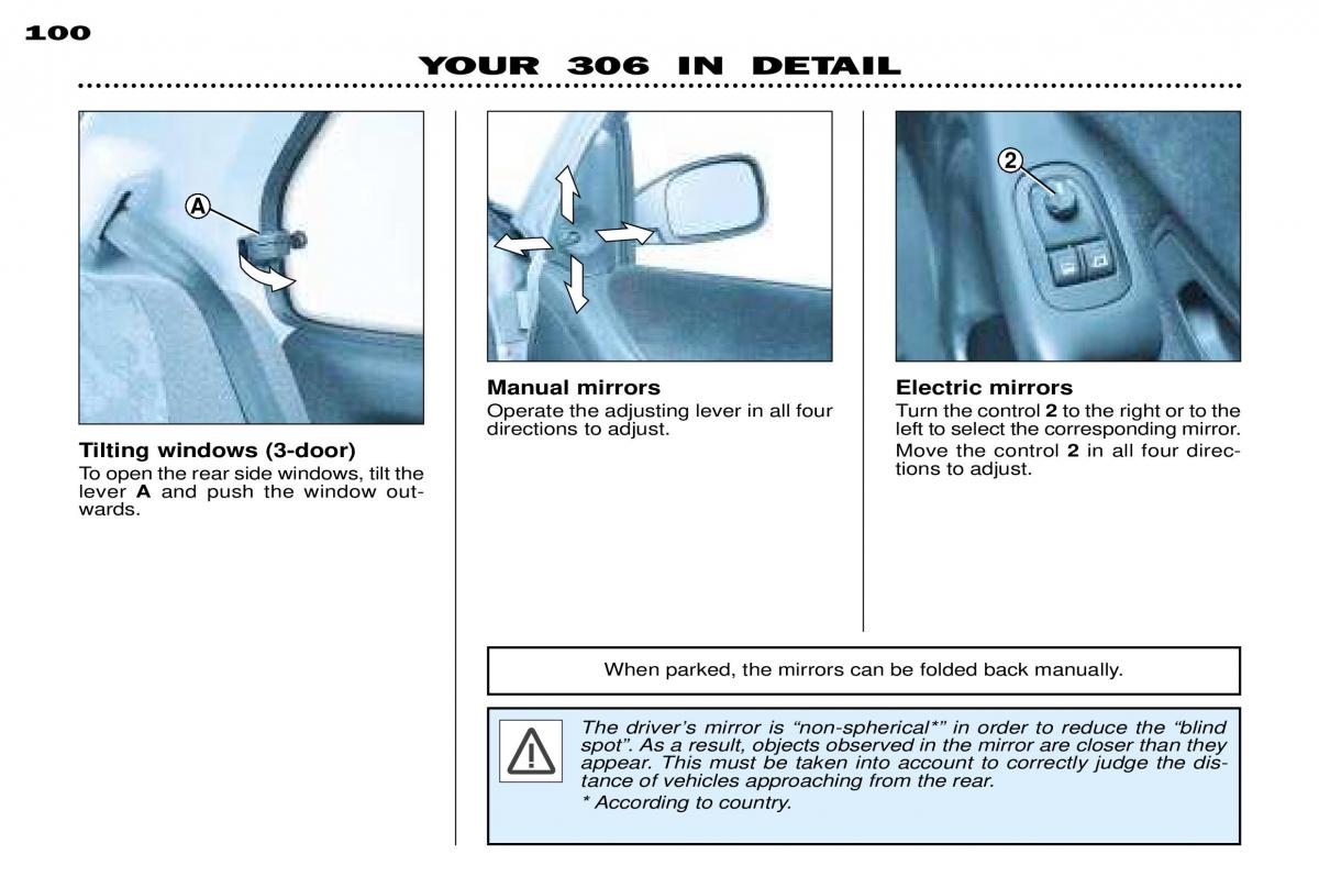 Peugeot 306 Break PH3 owners manual / page 82