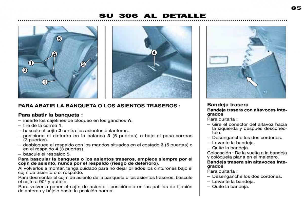 Peugeot 306 Break PH3 manual del propietario / page 64