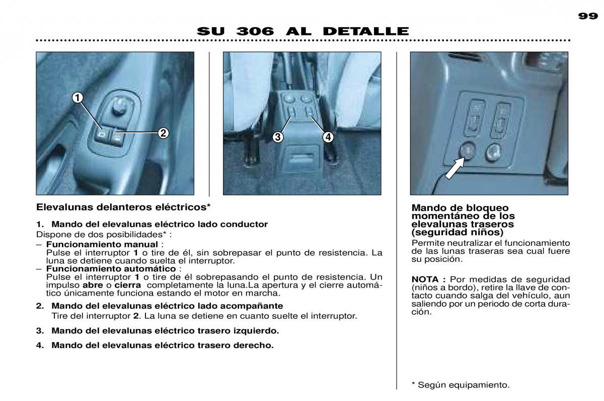 Peugeot 306 Break PH3 manual del propietario / page 77