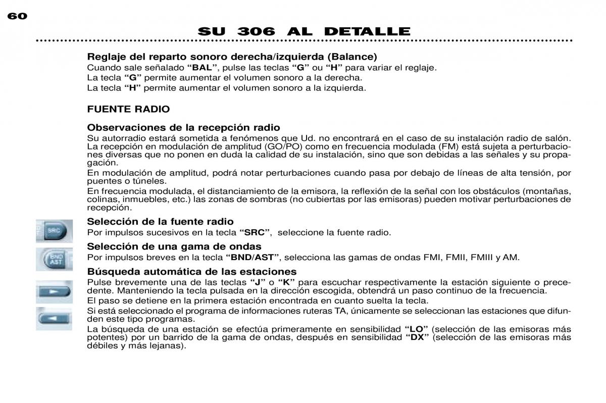 Peugeot 306 Break PH3 manual del propietario / page 36