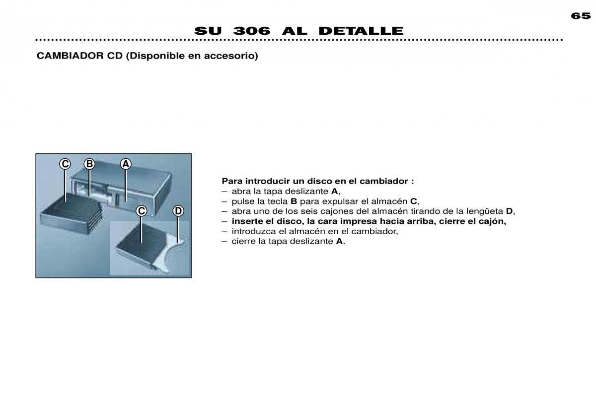 Peugeot 306 Break PH3 manual del propietario / page 42