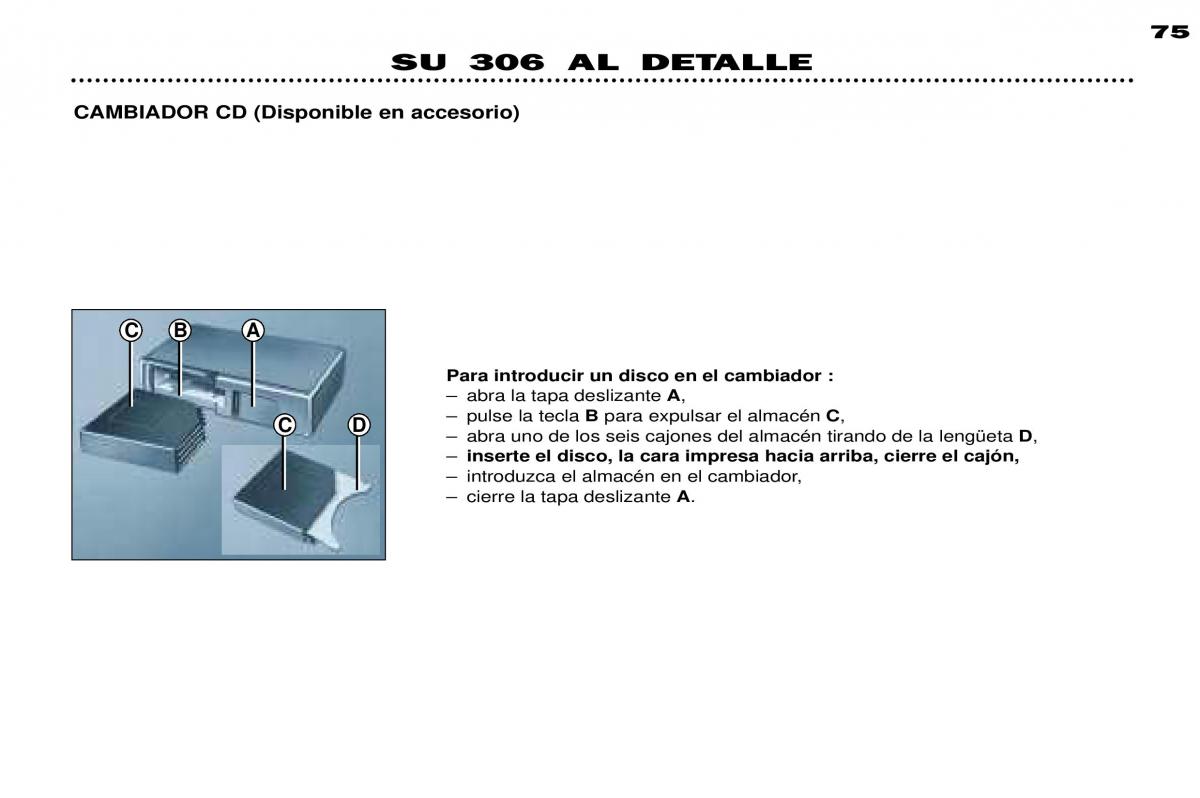 Peugeot 306 Break PH3 manual del propietario / page 53