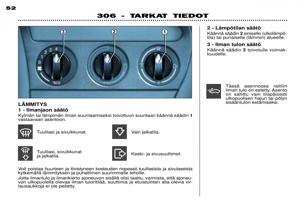 Peugeot 306 Break PH3 omistajan kasikirja / page 58