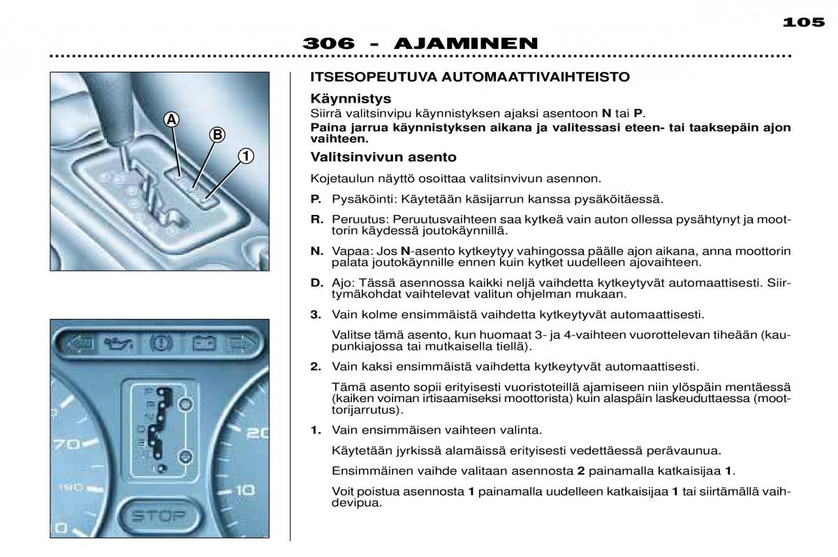 Peugeot 306 Break PH3 omistajan kasikirja / page 82