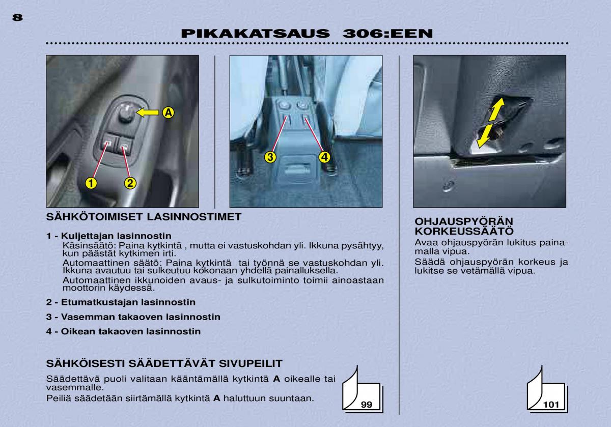 Peugeot 306 Break PH3 omistajan kasikirja / page 9