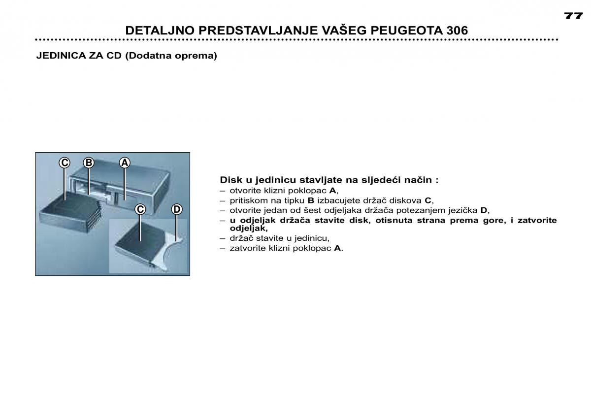 Peugeot 306 Break PH3 vlasnicko uputstvo / page 55