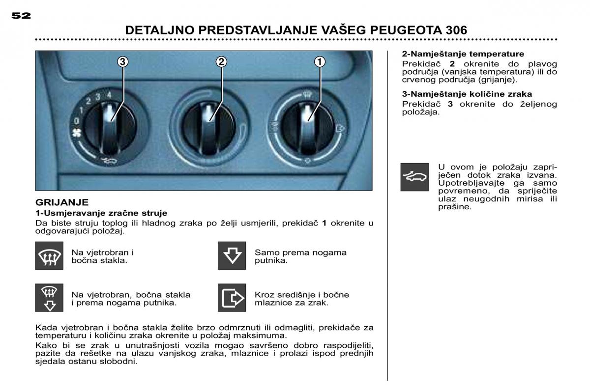 Peugeot 306 Break PH3 vlasnicko uputstvo / page 58