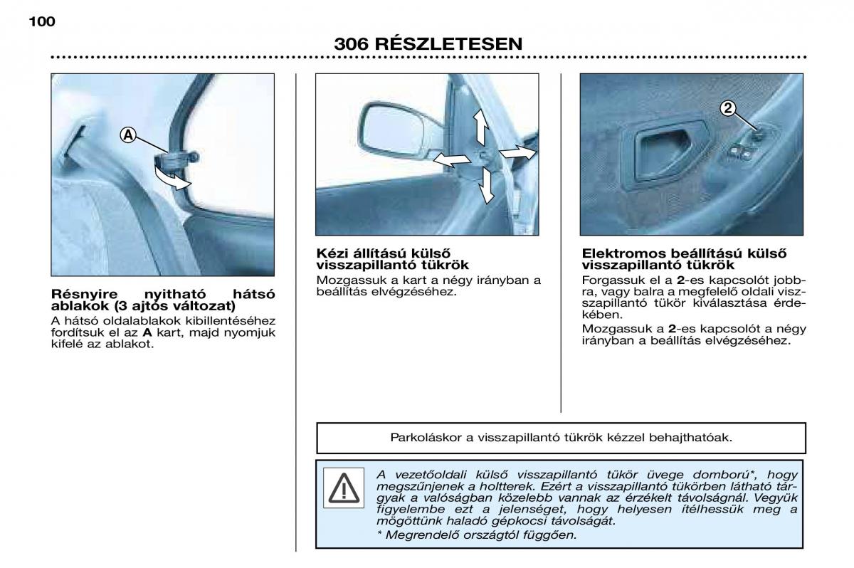 Peugeot 306 Break PH3 Kezelesi utmutato / page 78