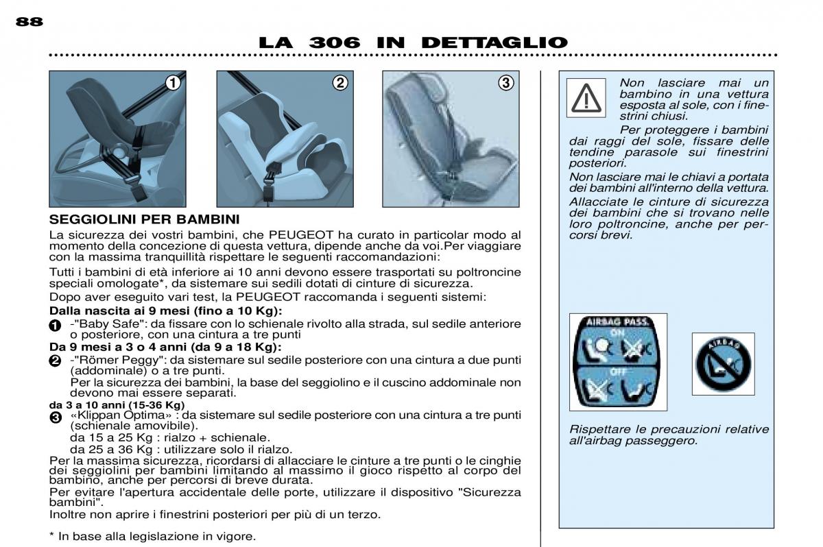 Peugeot 306 Break PH3 manuale del proprietario / page 67