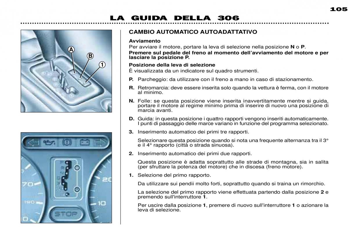 Peugeot 306 Break PH3 manuale del proprietario / page 82