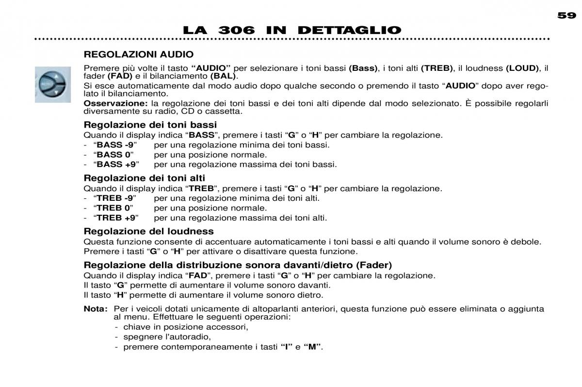 Peugeot 306 Break PH3 manuale del proprietario / page 34