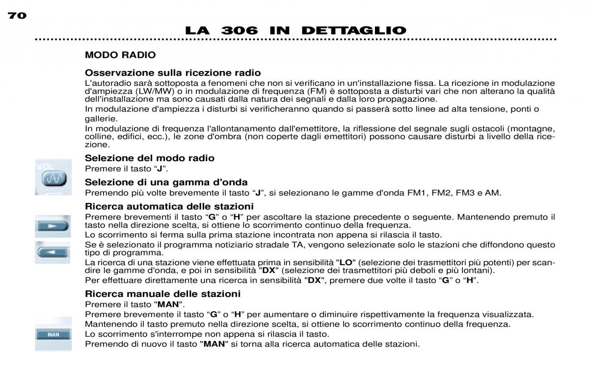 Peugeot 306 Break PH3 manuale del proprietario / page 46