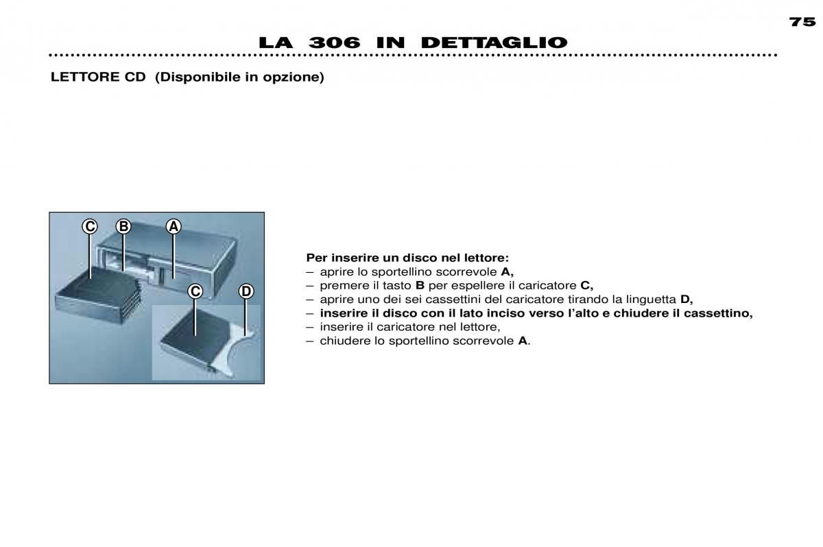 Peugeot 306 Break PH3 manuale del proprietario / page 52