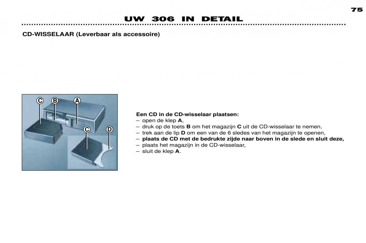 Peugeot 306 Break PH3 handleiding / page 53