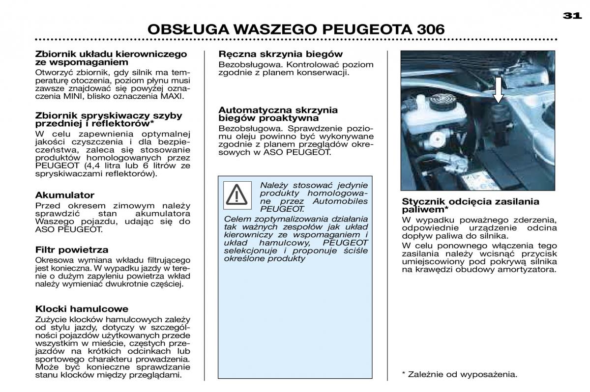 Peugeot 306 Break PH3 instrukcja obslugi / page 96