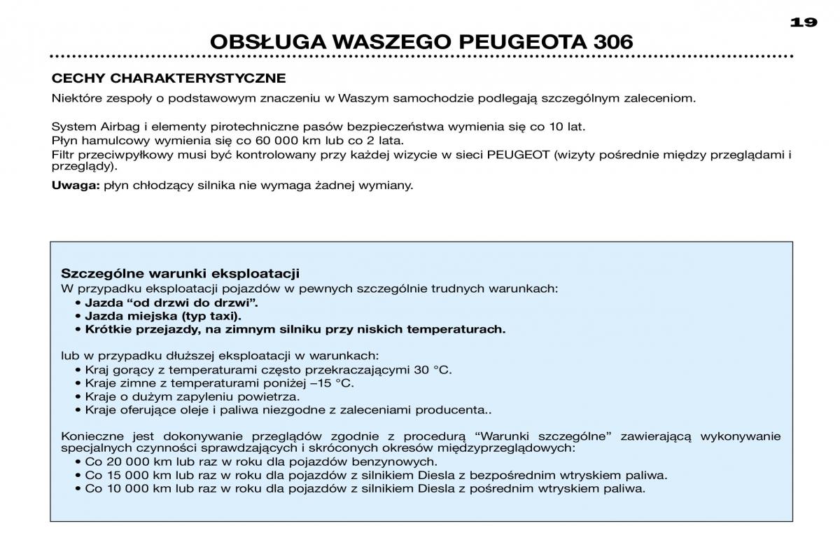 Peugeot 306 Break PH3 instrukcja obslugi / page 18