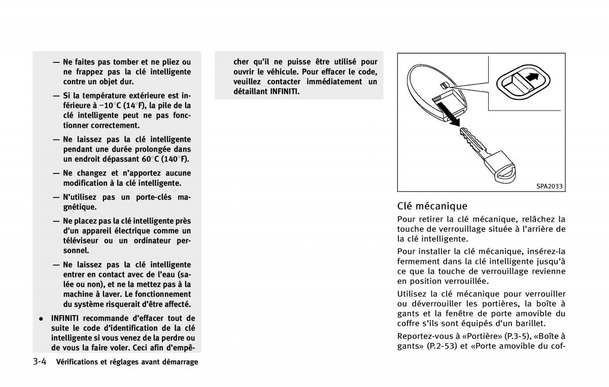 manual  Infiniti Q50 manuel du proprietaire / page 167