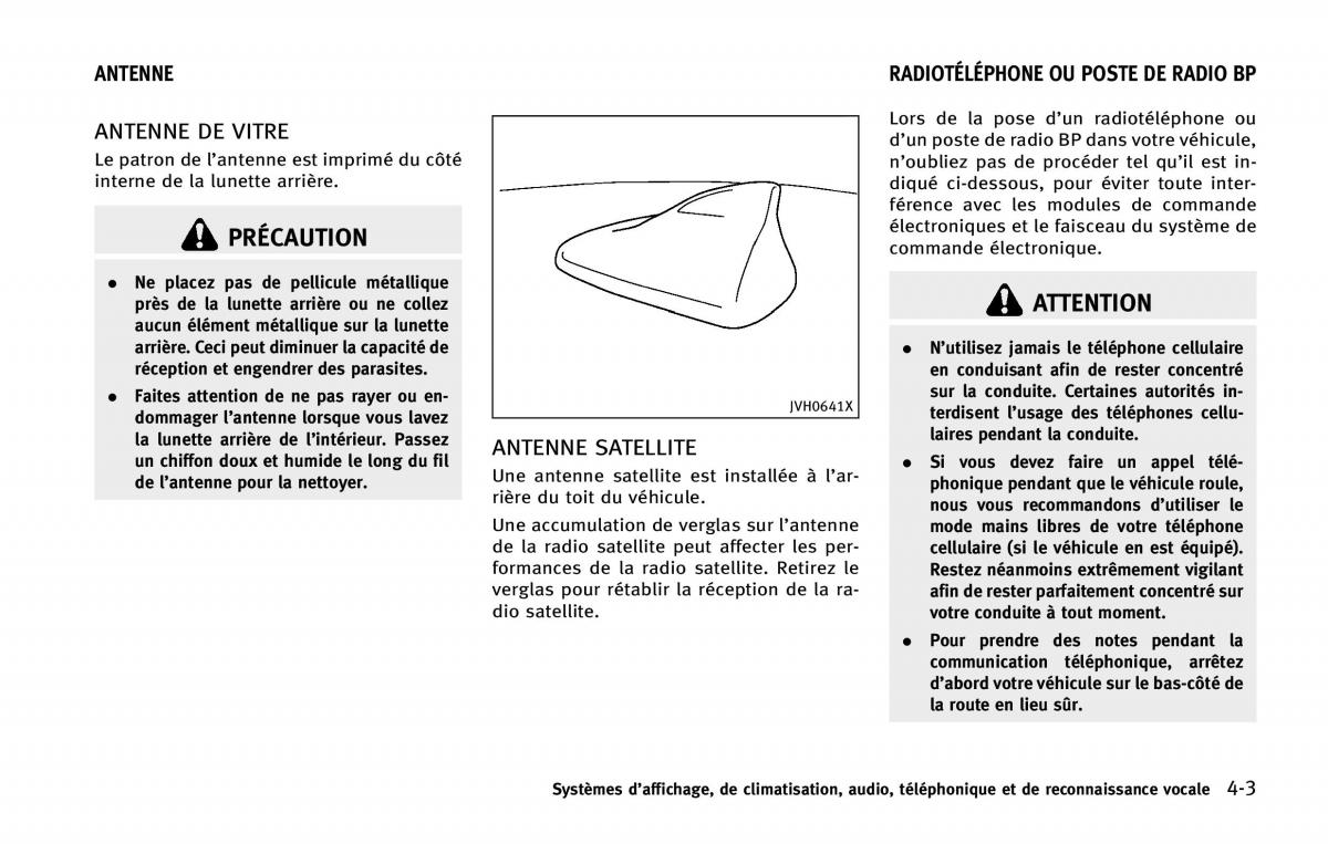 manual  Infiniti Q50 manuel du proprietaire / page 204