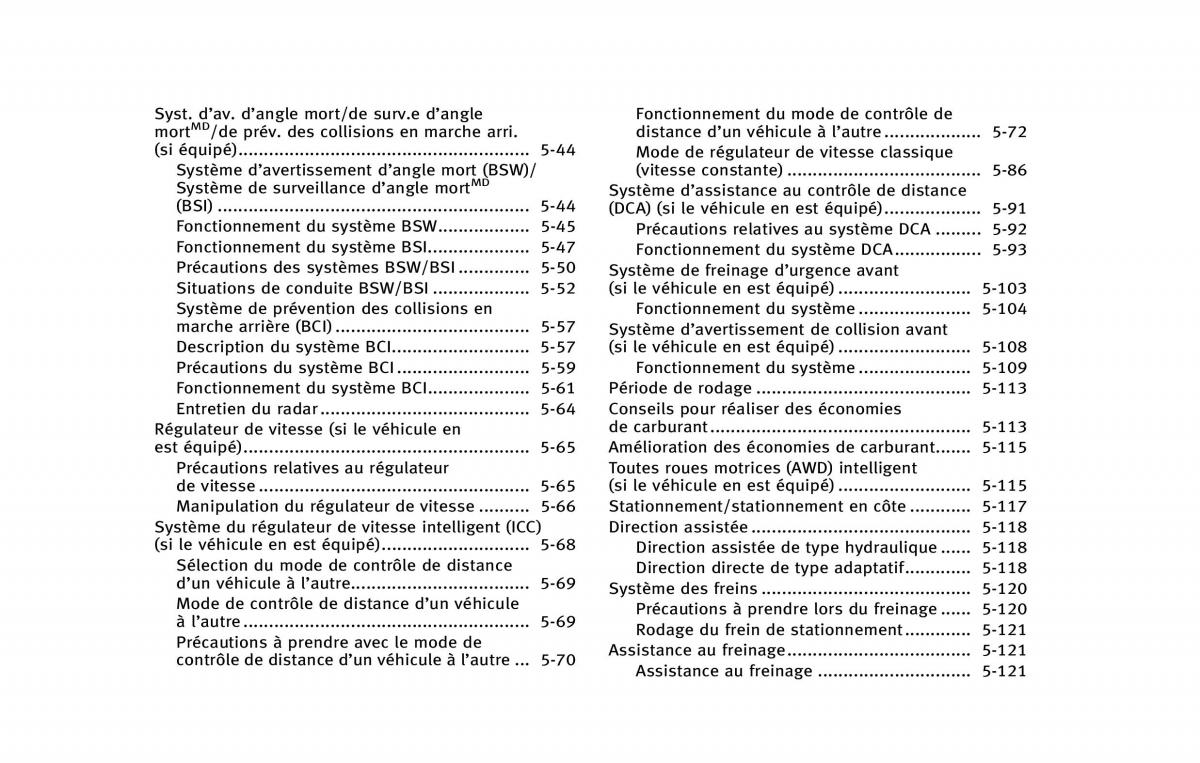 manual  Infiniti Q50 manuel du proprietaire / page 207