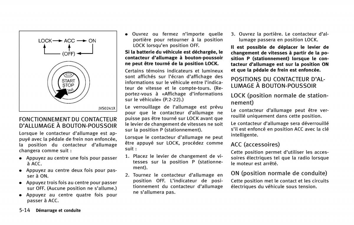 manual  Infiniti Q50 manuel du proprietaire / page 219