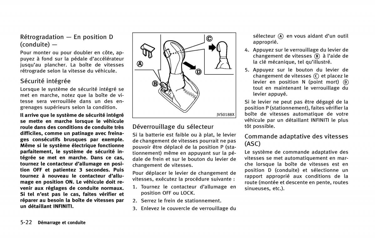 manual  Infiniti Q50 manuel du proprietaire / page 227