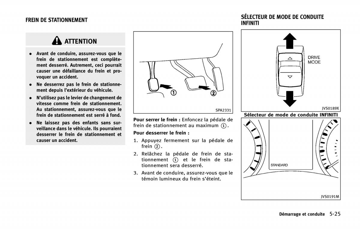 manual  Infiniti Q50 manuel du proprietaire / page 230