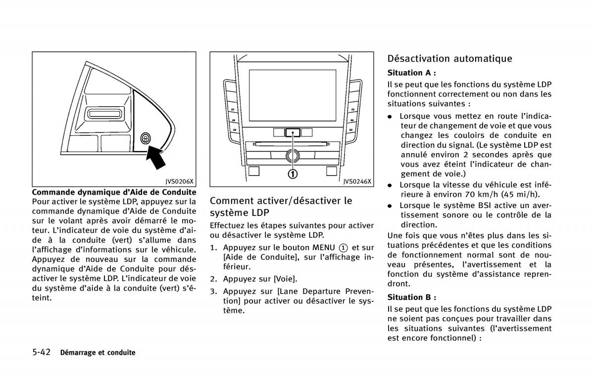 manual  Infiniti Q50 manuel du proprietaire / page 247