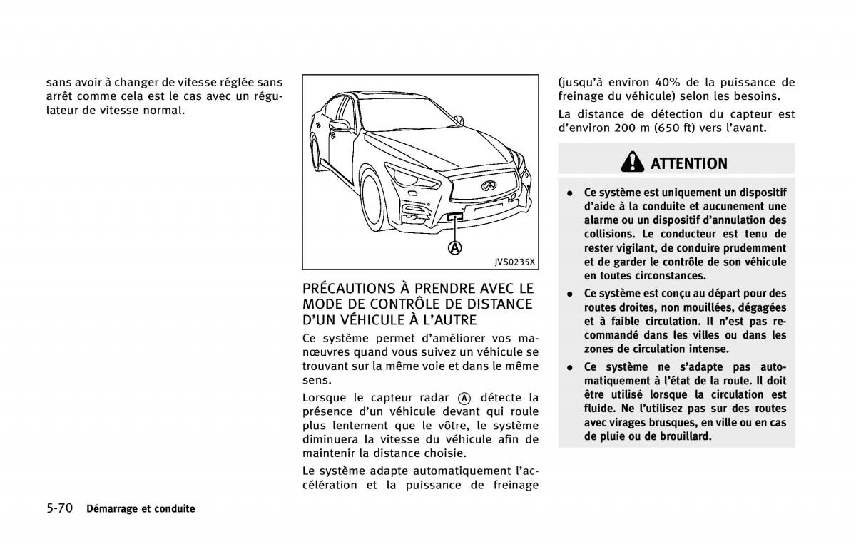 manual  Infiniti Q50 manuel du proprietaire / page 275