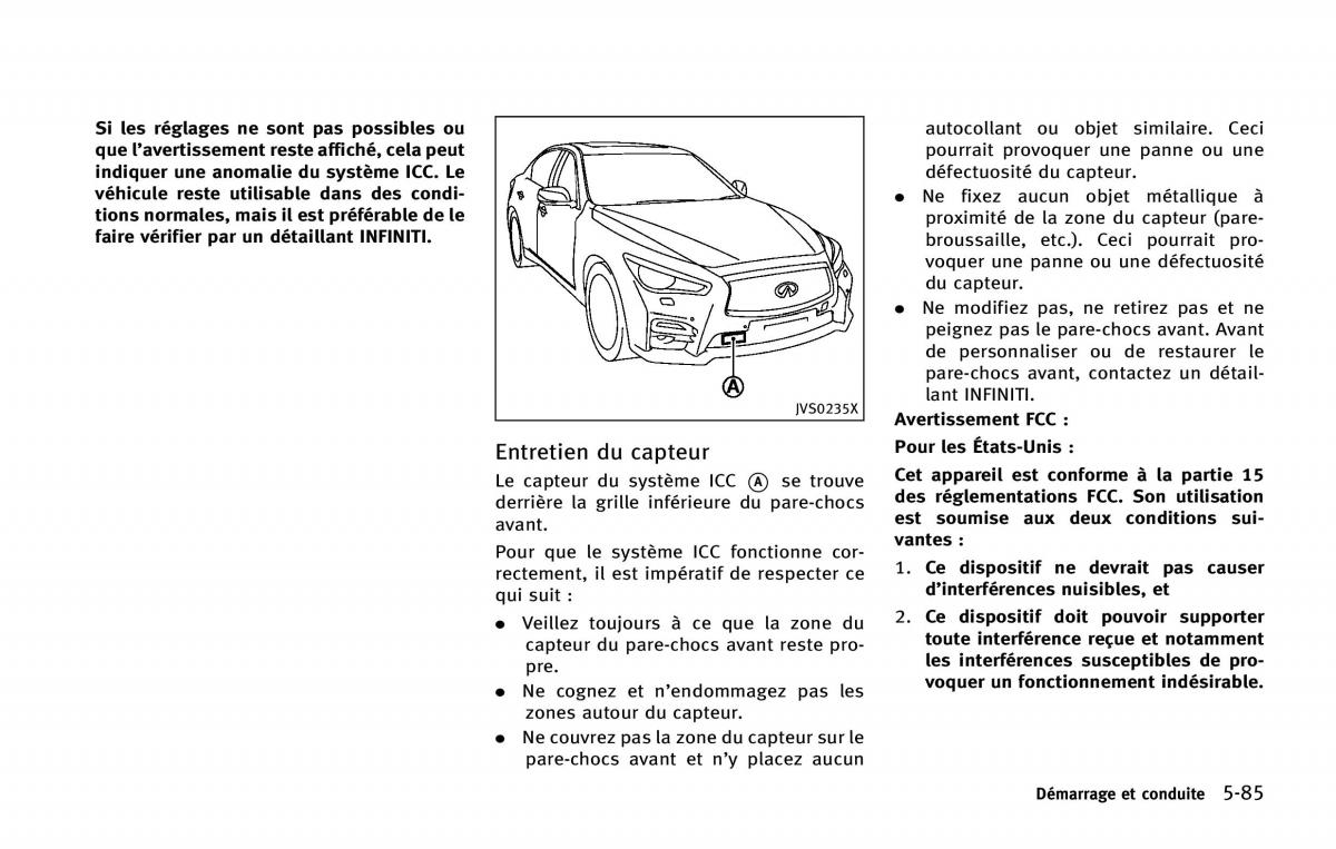 manual  Infiniti Q50 manuel du proprietaire / page 290